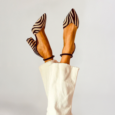Marlaug | Statement-pumps med zebra-effekt