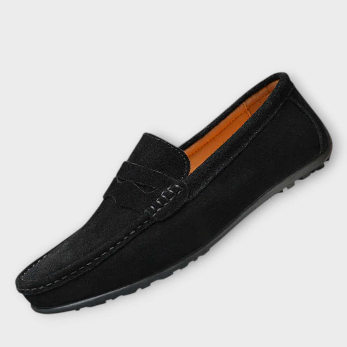 Arturo | Herre loafers i semsket skinn