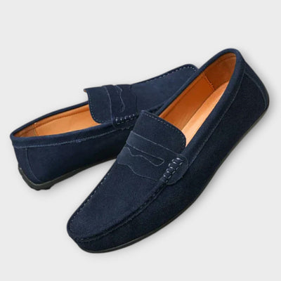Arturo | Herre loafers i semsket skinn